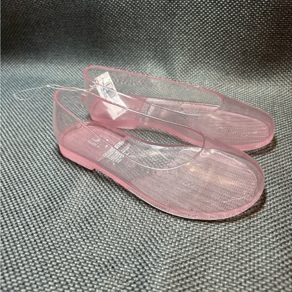 GAP KIDS pink ballet flat jelly shoe slip on flat dress play shoes. NWT. Size 2. - Picture 11 of 15